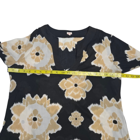 Echo Floral Black and Gold Swimwear Cover-up Women's Medium - Picture 4 of 6